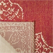 Safavieh Linden 100 2' x 8' Runner Rug in Red and Creme