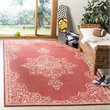 Safavieh Linden 100 4' x 6' Rug in Red and Creme