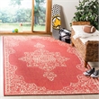 Safavieh Linden 100 9' x 12' Rug in Red and Creme