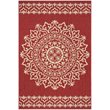 Safavieh Linden 100 8' x 10' Rug in Red and Creme