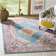 Safavieh Madison 3' x 5' Rug in Light Blue and Orange