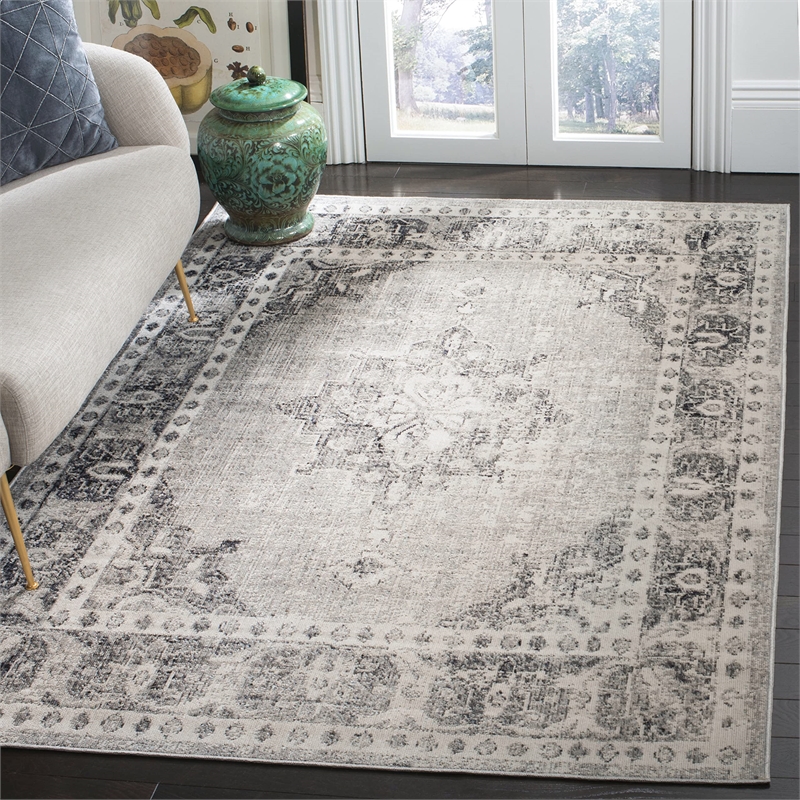Safavieh Montage 3' x 5' Rug in Gray and Ivory