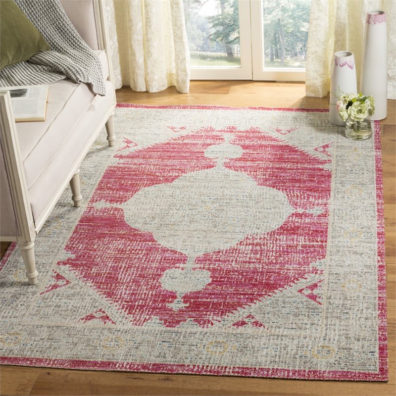 Safavieh Montage 4' x 6' Rug in Rose and Gray