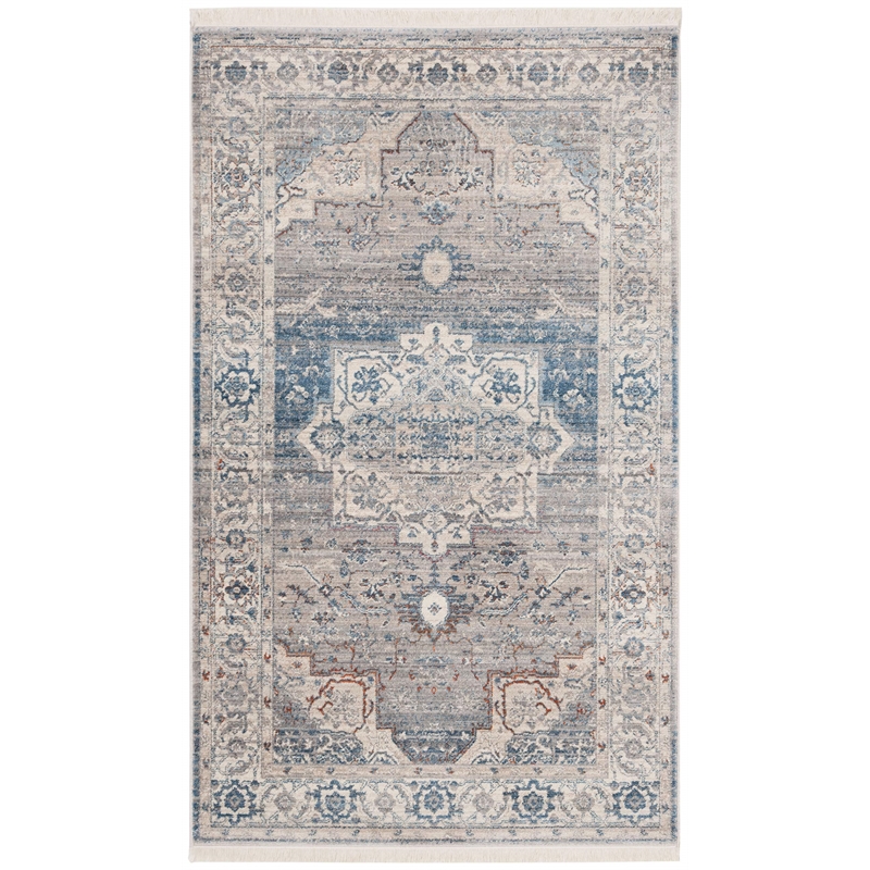 Safavieh Vintage 3' x 5' Rug in Gray and Blue