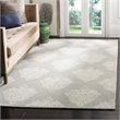 Safavieh Abstract 5' x 8' Hand Tufted Wool Rug in Aqua and Ivory
