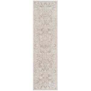 Safavieh Reflection 2'3&quot x 12' Runner Rug in Beige and Cream