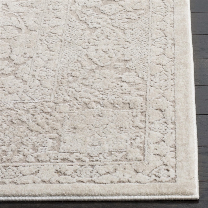 Safavieh Reflection 5' Square Rug in Beige and Cream