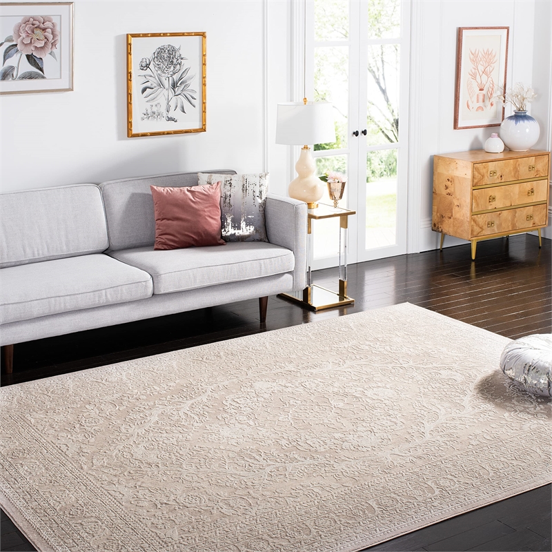 Safavieh Reflection 9' x 12' Rug in Beige and Cream