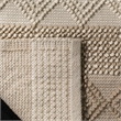 Safavieh Natura 8' Square Hand Woven Wool Rug in Beige and Ivory