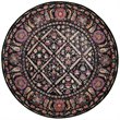 Safavieh Adirondack 6' Round Rug in Black and Fuchsia