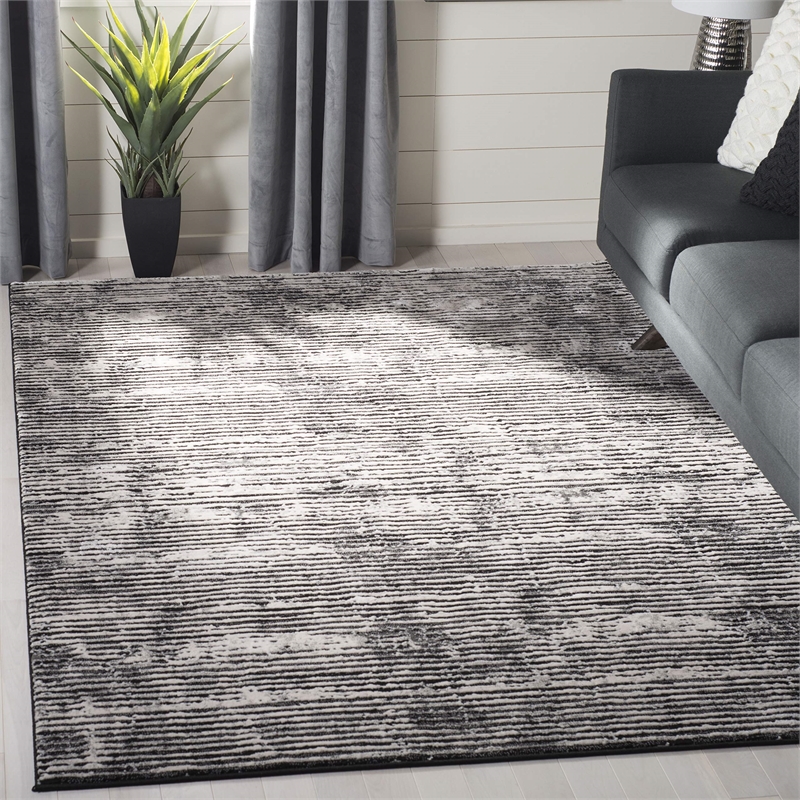 Safavieh Lurex 4' x 6' Rug in Black and Gray