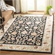 Safavieh Easy Care 3' x 5' Hand Hooked Rug in Black and Ivory