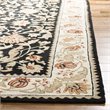 Safavieh Easy Care 3' x 5' Hand Hooked Rug in Black and Ivory