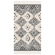 Safavieh Kenya 3' x 5' Hand Knotted Wool Rug in Black and Ivory
