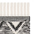 Safavieh Kenya 3' x 5' Hand Knotted Wool Rug in Black and Ivory