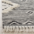 Safavieh Kenya 4' x 6' Hand Knotted Wool Rug in Black and Ivory