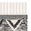 Safavieh Kenya 4' x 6' Hand Knotted Wool Rug in Black and Ivory
