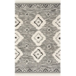 Safavieh Kenya 5' x 8' Hand Knotted Wool Rug in Black and Ivory