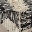 Safavieh Kenya 3' x 5' Hand Knotted Wool Rug in Black and Ivory