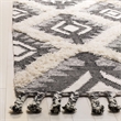 Safavieh Kenya 3' x 5' Hand Knotted Wool Rug in Black and Ivory