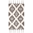 Safavieh Kenya 4' x 6' Hand Knotted Wool Rug in Black and Ivory