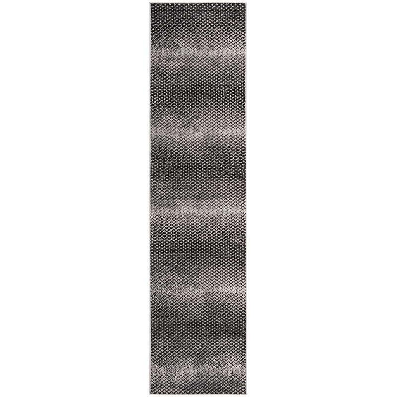 Safavieh Lurex 2' x 8' Runner Rug in Black and Ivory