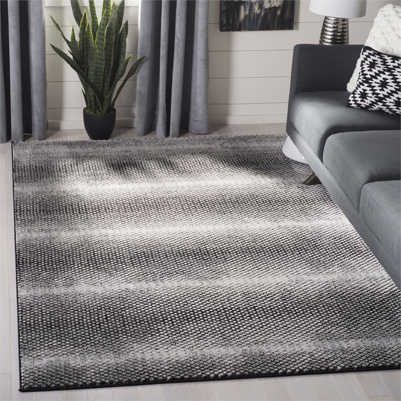 Safavieh Lurex 9' x 12' Rug in Black and Ivory