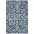 Safavieh Abstract 4' x 6' Hand Tufted Wool Rug in Blue