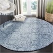 Safavieh Abstract 6' Round Hand Tufted Wool Rug in Blue