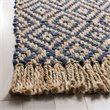 Safavieh Natural Fiber 2' x 3' Hand Woven Jute Rug in Tropical Blue