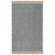 Safavieh Natural Fiber 9' x 12' Hand Woven Jute Rug in Tropical Blue