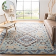 Safavieh Aspen 9' x 12' Hand Tufted Wool Rug in Blue and Beige