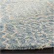 Safavieh Abstract 6' Round Hand Tufted Wool Rug in Blue and Gray