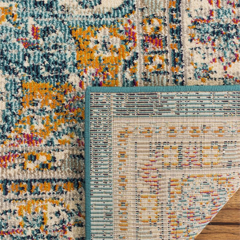Safavieh Phoenix 6' x 9' Rug in Blue and Brown