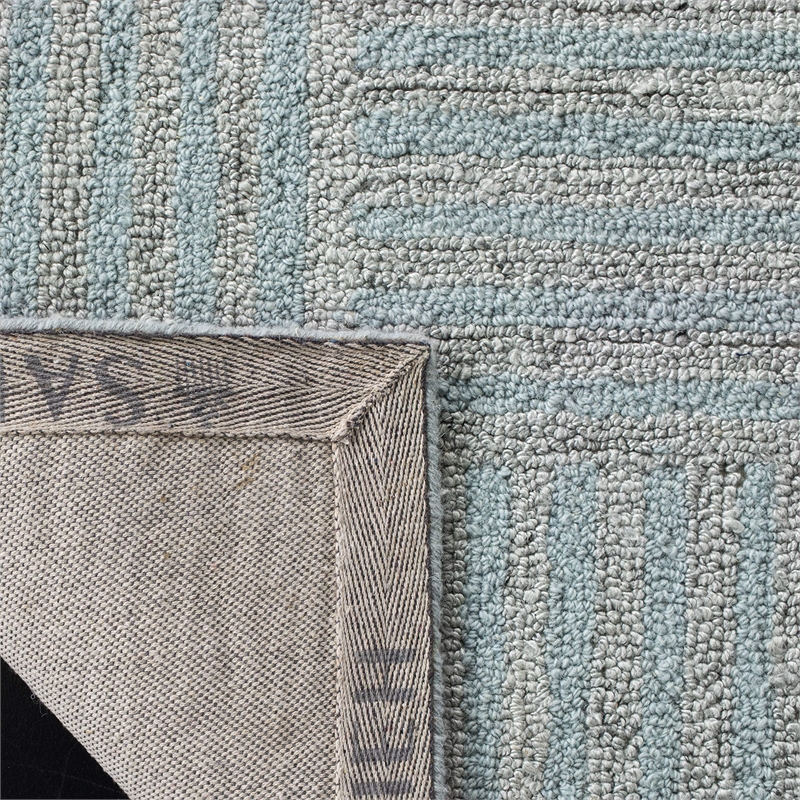 Safavieh Abstract 5' x 8' Hand Tufted Rug in Blue and Gray