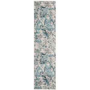 Safavieh Skyler 2' x 12' Runner Rug in Blue and Ivory
