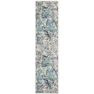 Safavieh Skyler 2' x 6' Runner Rug in Blue and Ivory