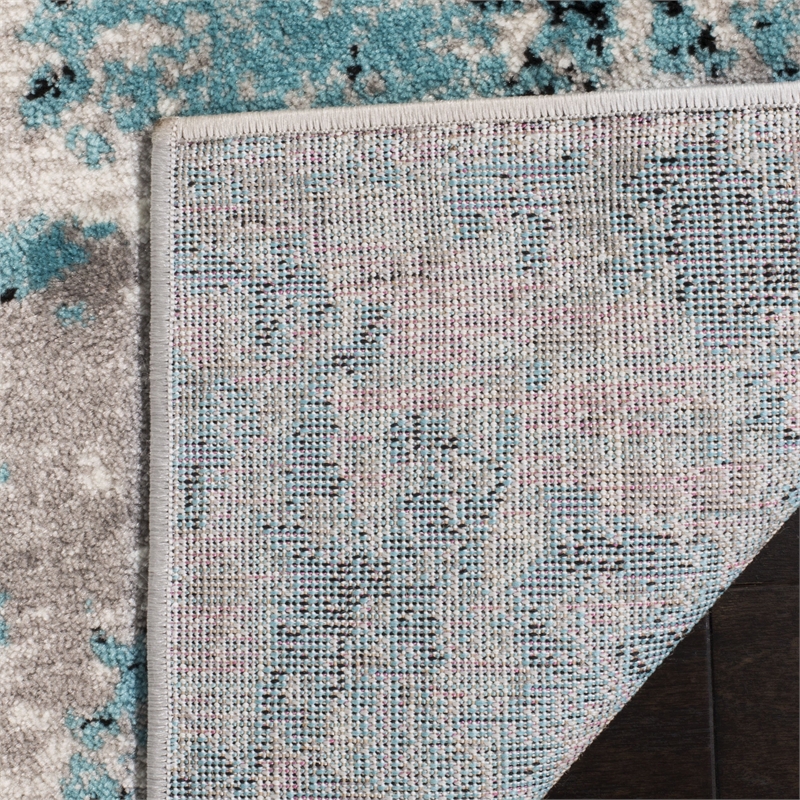 Safavieh Skyler 4' Square Rug in Blue and Ivory