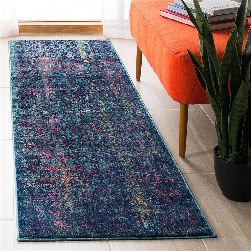 Safavieh Granada 10' x 14' Rug in Blue and Red