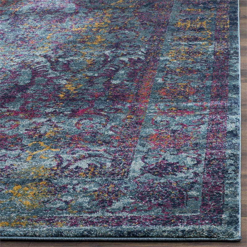 Safavieh Granada 10' x 14' Rug in Blue and Red