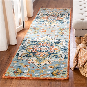 Safavieh Aspen 2'3&quot x 11' Hand Tufted Wool Runner Rug in Blue