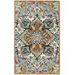 Safavieh Aspen 6' x 9' Hand Tufted Wool Rug in Blue and Rust
