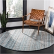 Safavieh Abstract 6' Square Hand Tufted Rug in Camel and Black