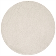 Safavieh Venice 4' Round Hand Tufted Shag Rug in Champagne