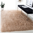 Safavieh Venice 4' Square Hand Tufted Shag Rug in Champagne