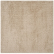 Safavieh Venice 4' Square Hand Tufted Shag Rug in Champagne