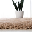 Safavieh Venice 4' Square Hand Tufted Shag Rug in Champagne