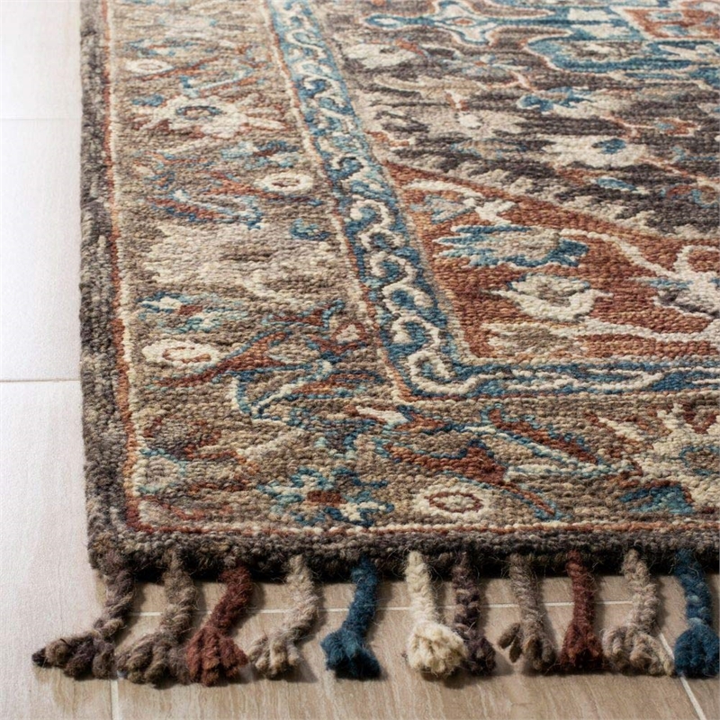 Safavieh Aspen 6' x 9' Hand Tufted Wool Rug in Charcoal