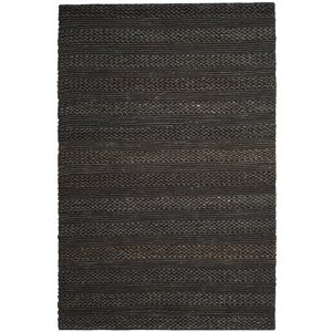 Safavieh Natural Fiber 10' x 14' Hand Woven Jute Rug in Charcoal