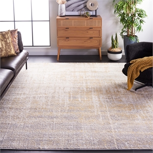 Safavieh Adirondack 6' Square Rug in Cream and Gold